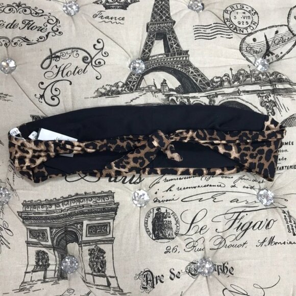 Veronica Beard Catarina Bandeau Bikini Top In Leopard - Picture 6 of 8